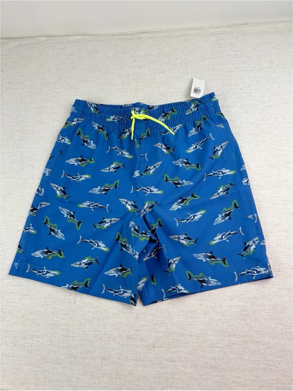 Old Navy Blue Boys' Swim Trunks with Shark Print size XL(14-16)